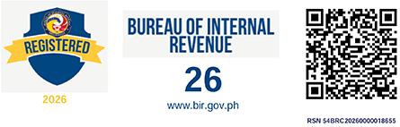 BIR Registration Seal Badge, 2026